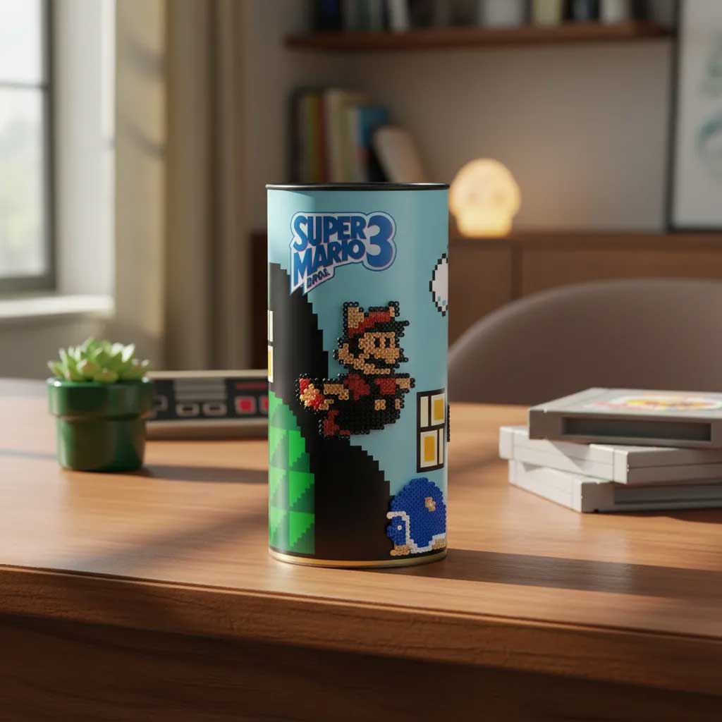 Alcancía - Super Mario Bros 3 Pixel Art - Imagen 2