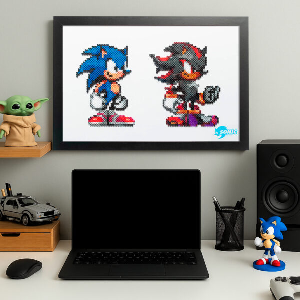 Cuadro Pixel Art - Sonic & Knuckles - 01 - Imagen 2