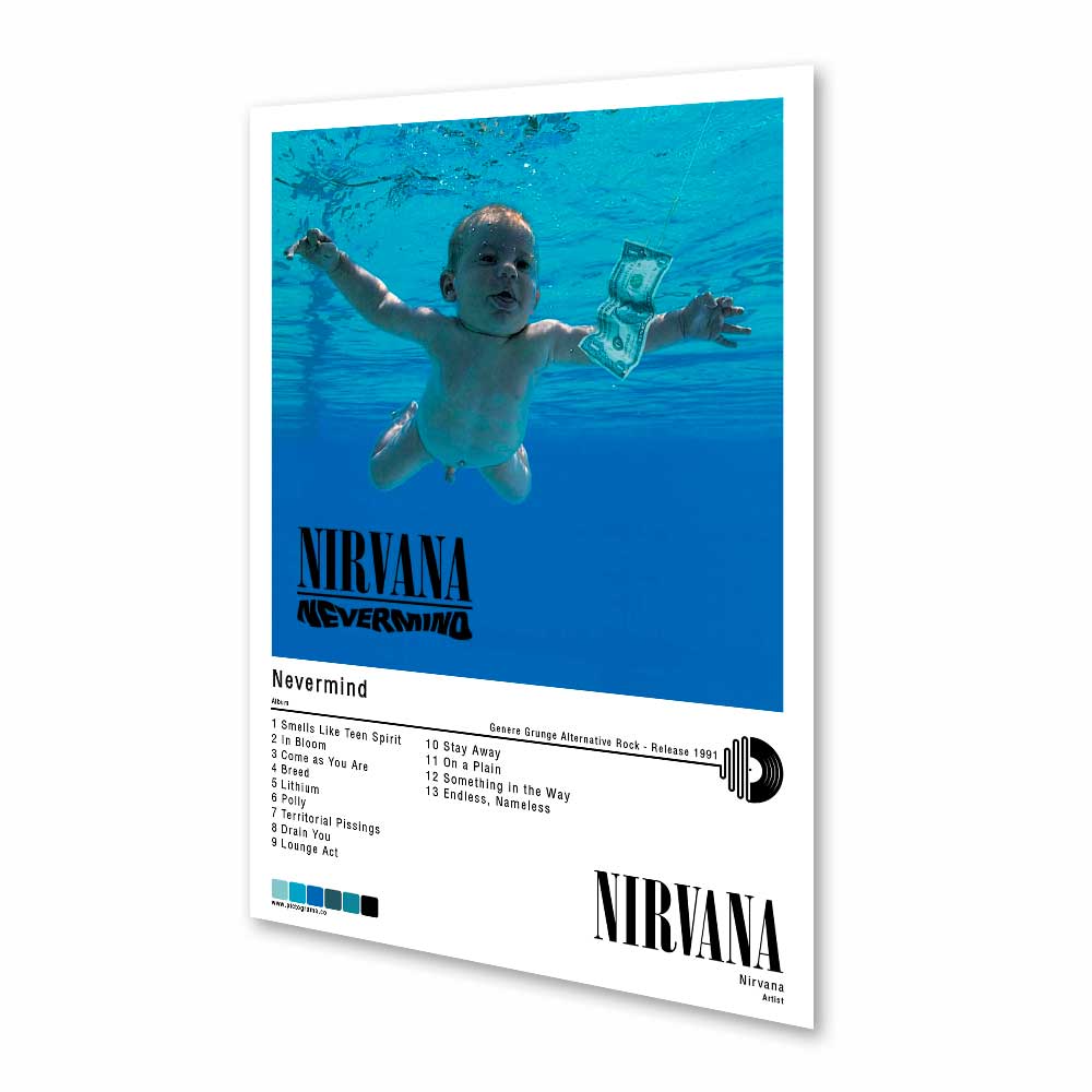 Póster - Nirvana - Nevermind - 1991
