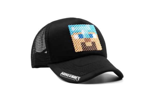Gorra Minecraft - Diamond Steve - Pixel Art - 01