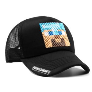 Gorra Minecraft - Diamond Steve - Pixel Art - 01
