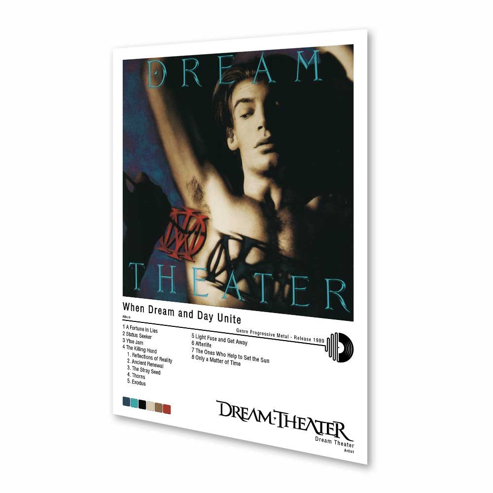 Póster - Dream Theater - When Dream and Day Unite - 1989